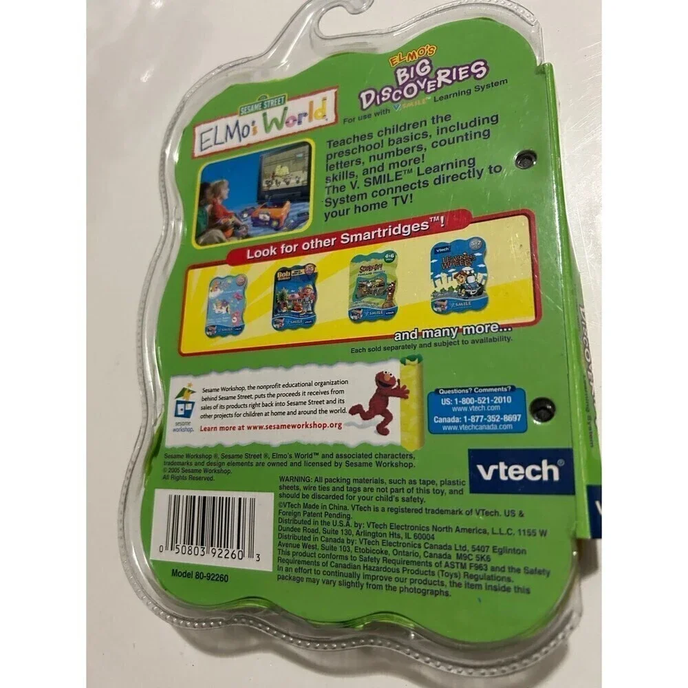 VTech V.Smile Smartridge: Elmo's World Big Discoveries